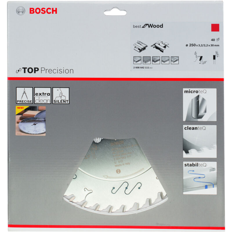 

BOSCH 2608642111 Hoja De Sierra circular BS WO S 250x30-40