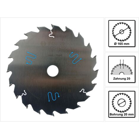 Hoja de sierra circular.TOP Pre W 165x1,8x20mm Z20 W Bosch