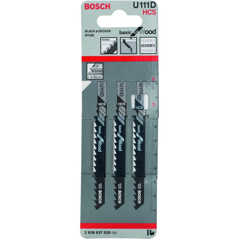 

2608637559 U 111 D: Basic Wood: 3uds - Bosch