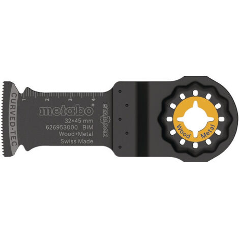Hoja de sierra de inmersión Starlock L.45mm A.32mm BiM dentado medio 1,3mm/20TPI 1 pza. Metabo