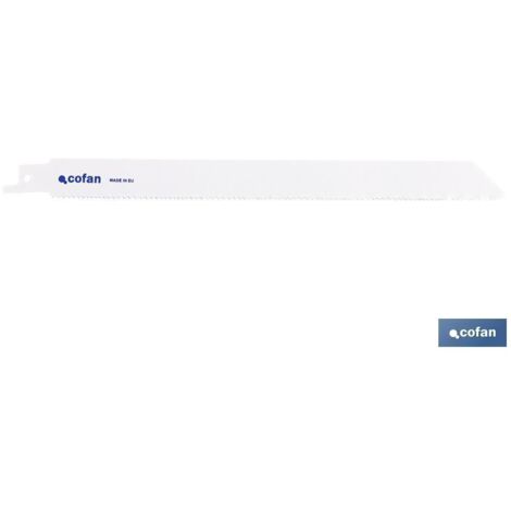 Hoja de sierra de sable bimetal 230 mm, 10-14 TPI, pack de 5 unidades