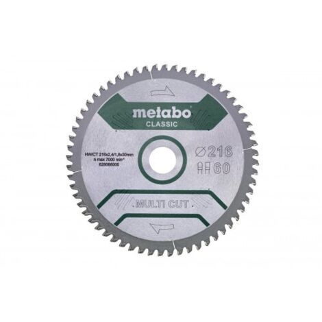 HOJA DE SIERRA MULTICUTCLASSIC 305X30 MM 80 FZ/TZ 5°NEG /B - METABO