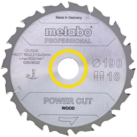 Disco de sierra circular DEXTER para madera, 250 x 30 mm y 80 dientes