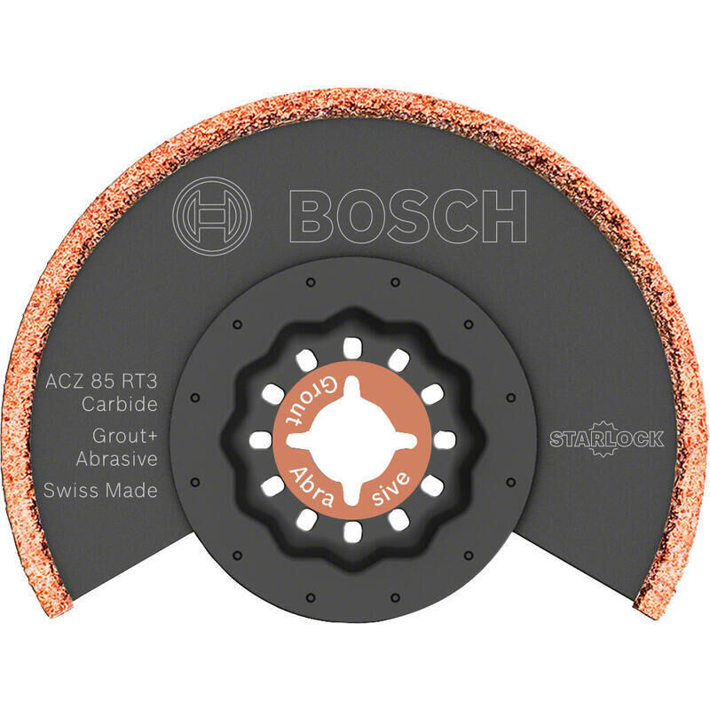 

Hoja de sierra segmentada ACZ 85 RT3 D.85mm Carburo-RIFF Starlock 10 Uds./Pq. BOSCH