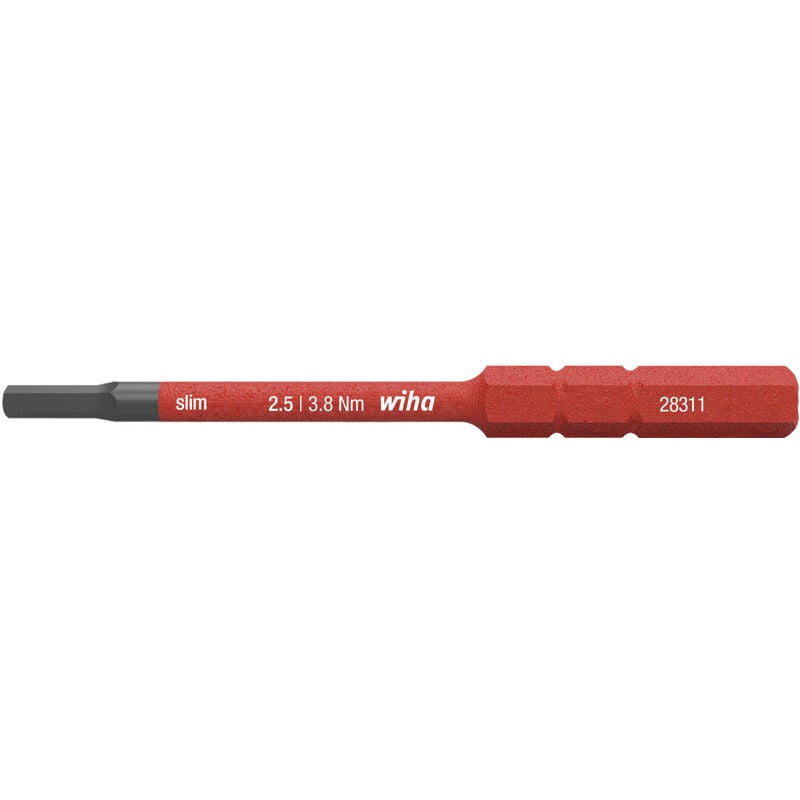 

Hoja intercambiable slimBit VDE 6 lados 25x75mm Wiha