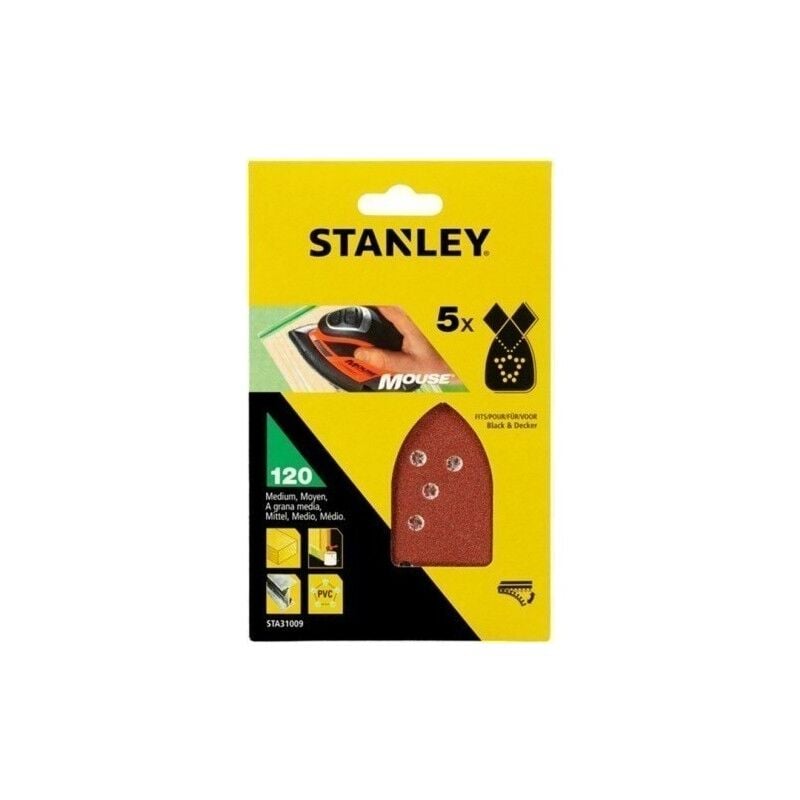 

Hoja Lija Mouse Perforada Gr120 5 Pz - Stanley