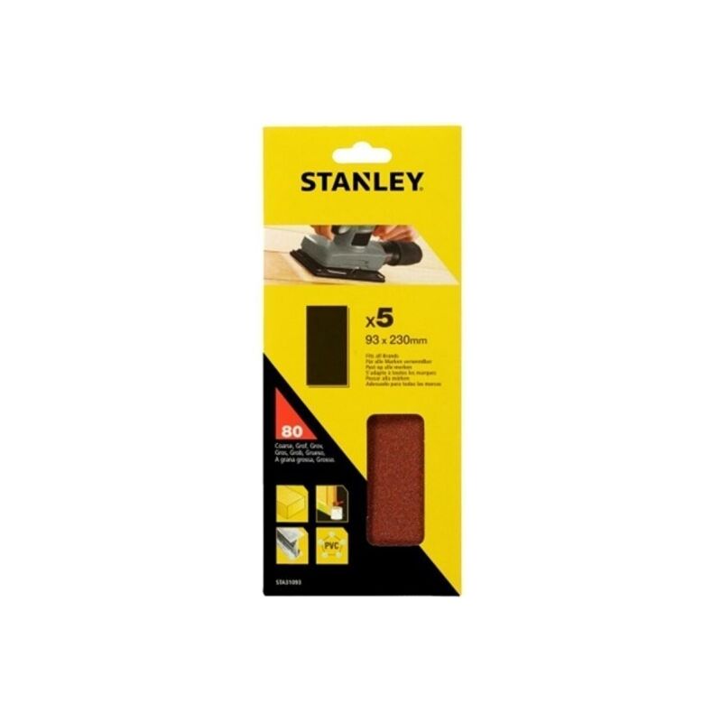 

Hoja Lija Orbital No Perforadas 093X230Mm Gr80 Stanley 5 Pz