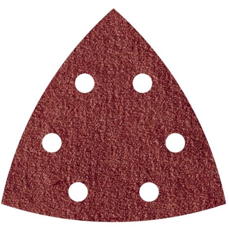 Hoja lija triangular autoadhesiva para madera/metal gr240 95 mm, 5 uds