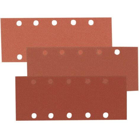 Hoja lijadora orbital perforada. Pack surtido 9 unidades. Ratio - 115 x 280mm