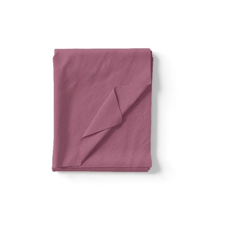 

Hoja One - Individual, color solido - para cama - Rosa en Algodon, 150 x 290 cm