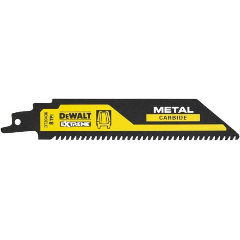 Hoja para sierra sable, 152 mm, Metal, 8TPI  DeWalt DT20436-QZ