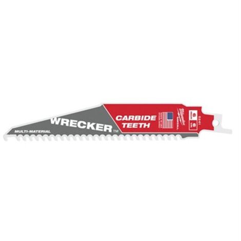Hoja Sable THE WRECKER™ Carbide 230mm 6Tpi - 1ud MILWAUKEE Ref.48005242