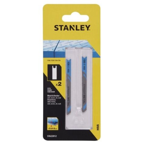Hoja sierra calar acero 0,8-2,2mm vast."u" c/recto stanley 2