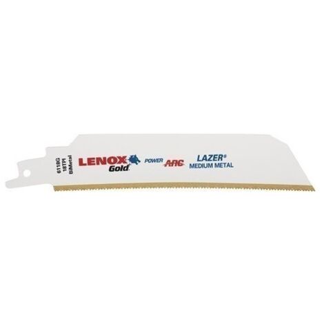 Hoja Sierra Sable 152Mm Hss Titanio Tipo 6118Gr Gold Lazer