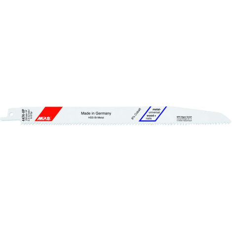 Hoja sierra sable MPS 4474-VP pack de 5 unidades, compatible con diversas sierras.