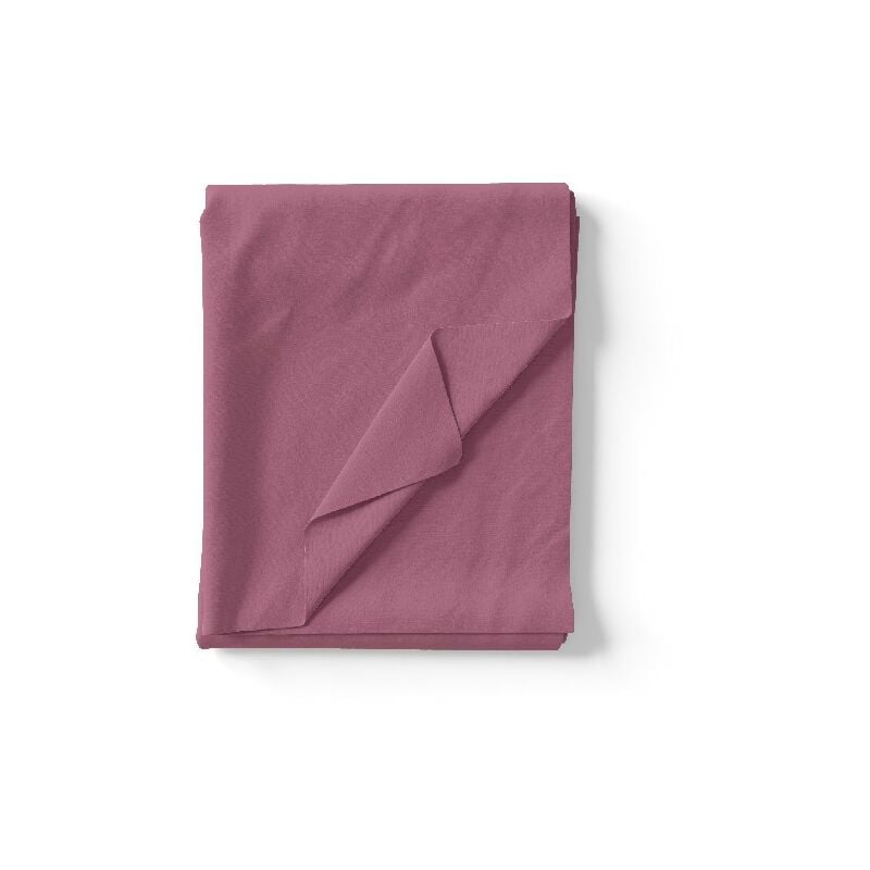 

Hoja Two - Doble, color solido - para cama - con funda de almohada Rosa en Algodon, 240 x 290 cm