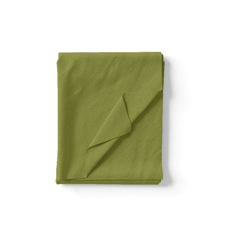 

Hoja Two - Doble, color solido - para cama - con funda de almohada Verde en Algodon, 240 x 290 cm