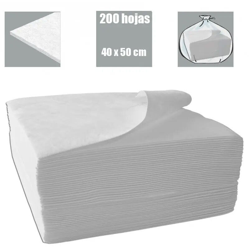 

Todocontenedor - Hojas absorbentes de uso exterior para derrames de hidrocarburos 40 x 50 cm