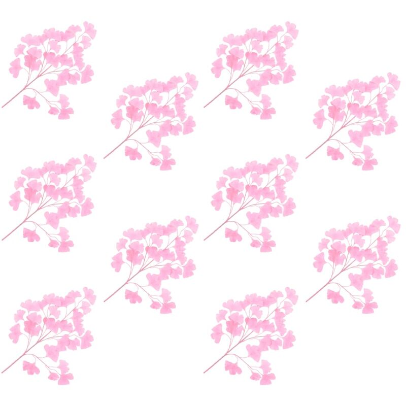 

Hojas artificiales de ginkgo biloba 10 unidades rosa 65 cm
