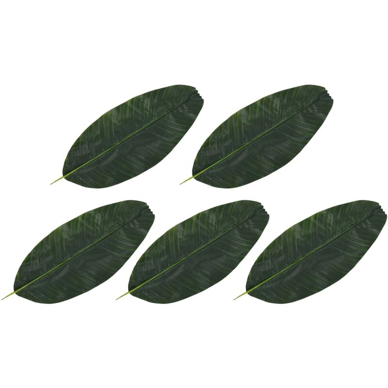 

Hojas artificiales de platanero 5 unidades verde 62 cm