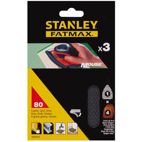 Stanley Mouse Sanding Sheets - 240G - STA31019-XJ