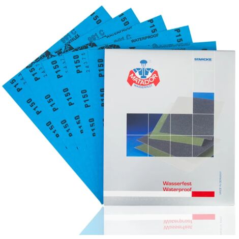 WOLFCRAFT 6016000 - Pliego papel de lija para pintura y laca