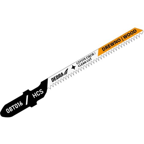 Hojas de sierra de calar Dedra 08t016 75 mm 18 TPI dientes