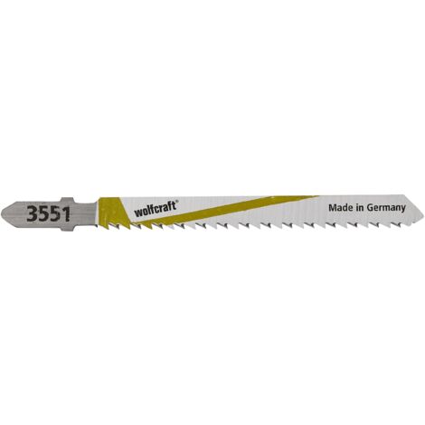 Hojas de Sierra de Calar Wolfcraft Vástago en T/HCS 75mm Dientes Opuestos (Pack 2) (3551000)