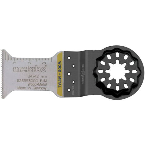 hojas de sierra de inmersión para madera/metal en BiM 34 mm, Starlock Metabo