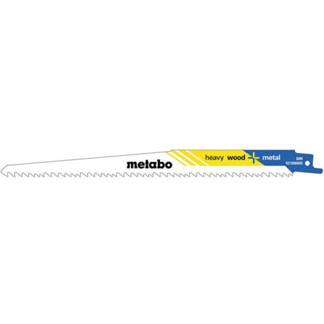 Hojas de sierra de sable flexibles L225xGrosor1,25mm Paso de dientes3,2-5,1mm Bimetal/5-8TPI