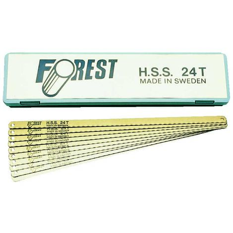 Hojas de sierra HSS originales Forest de 12" x 24 dientes especialmente endurecidas - Idrhaus