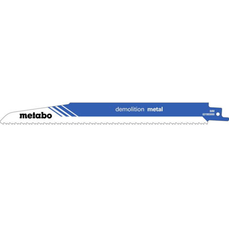 Hojas de sierra sable profesionales L.225mm espesor 1,6mm paso de dientes 2,5+3,2mm BiM