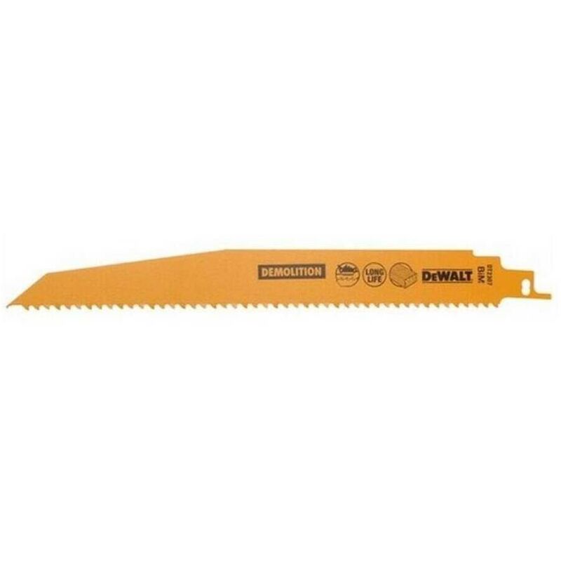 

DT2307-QZ Hojas demolition bi-metal acero y cobalto-madera 228mm demolition. paso 4.2mm sustituye DT2357. - Dewalt
