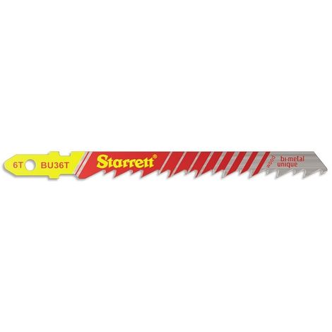 Hojas sierra calar madera BU36T 75mm 5 Piezas Starret