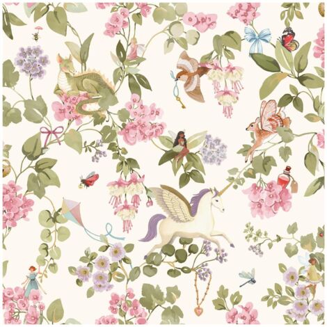 Holden Away With The Fairies Cream Multi Wallpaper Paste The Paper Kids Bedroom