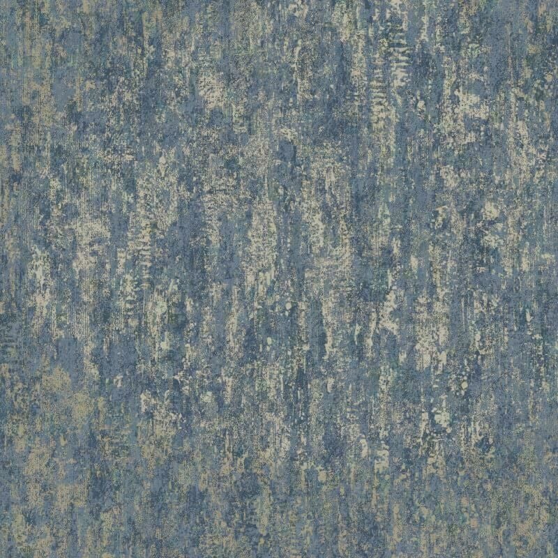 Industrial Texture Navy Blue Metallic Gold Wallpaper 12842 - Holden Decor