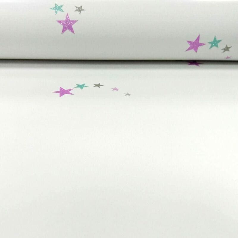 Holden Decor - Make Believe Shooting Stars Pink Wallpaper 12591