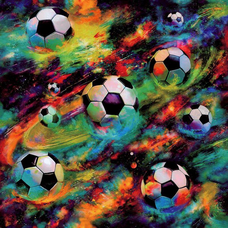 Holden - Decor Football Galaxy Multi Wallpaper Children's bedroom Feature Wall