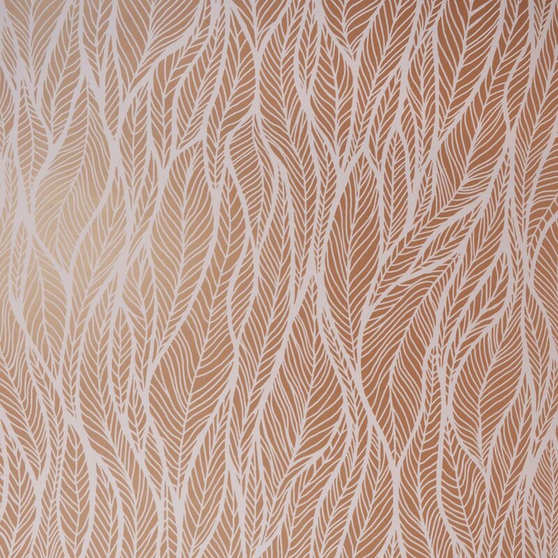 Holden - Mora Feather Wallpaper Decor Statement Dusky Pink Rose Gold Metallic