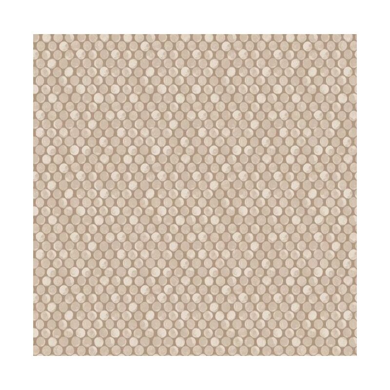 Holden Decor - Taupe Beige Dot Wallpaper Smooth Circular Spots Geometric Pattern Paste The Wall