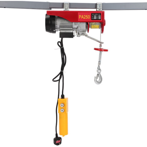 Holdfiturn 250kg Electric Hoist 550W Winch Engine Support Arm Winch Lifting Scaffold for Workshop