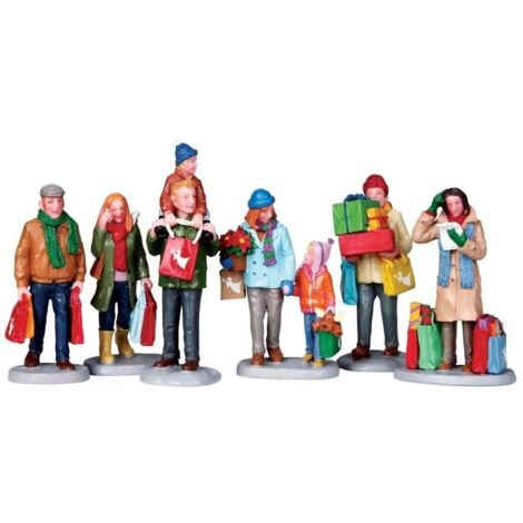 Holiday Shoppers Set of 6 Cod. 92683