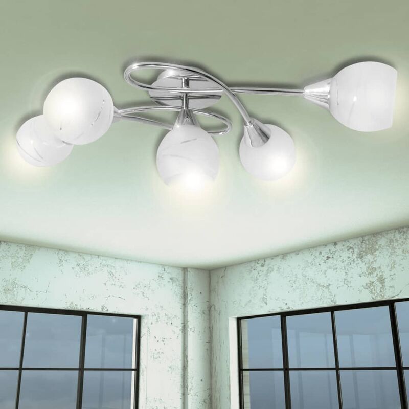 Hollingshead 5-Light 65cm Semi Flush Mount by Brayden Studio White