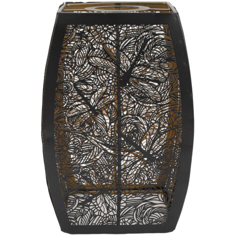 Hollow Carved Lampshade Decorative Modern Style Wrought Iron Lampshade for E27 E26 Table Lamp