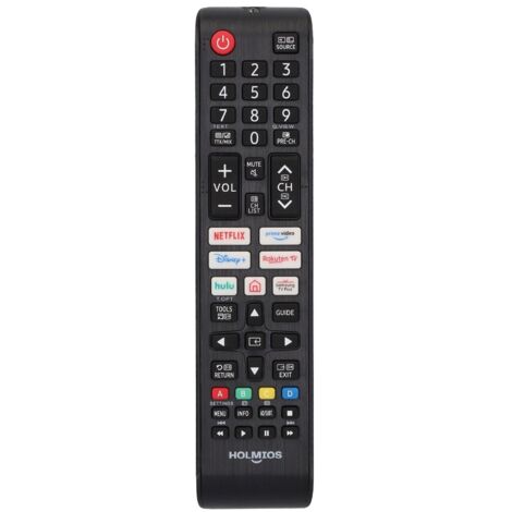 HOLMIOS Mando universal para Samsung Smart TV (2xLR03/AAA no incluidas) color negro