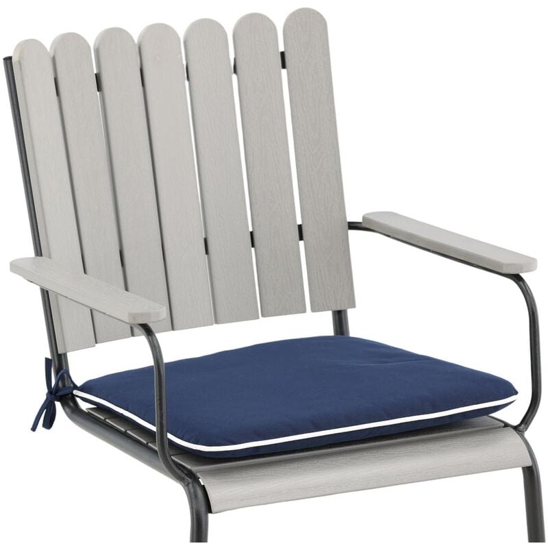 Ebuy24 - Holmsund coussin de siège pour chaise de jardin bleu.