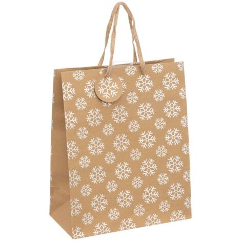 Holographische Geschenktasche mittelgroß Kraft - Feeric lights & christmas