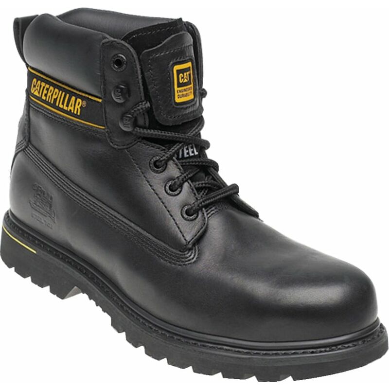 CAT 7040 Holton/B Men's Black Safety Boots - Size 12