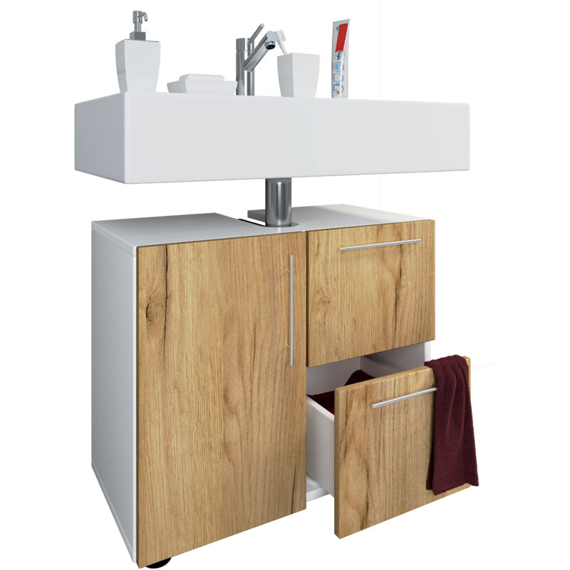 Vcm Holz Badunterschrank Flandu Schublade