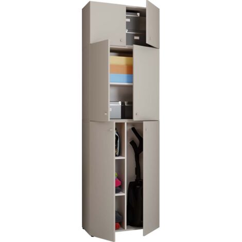 Holz Besenschrank Putzschrank Lona A